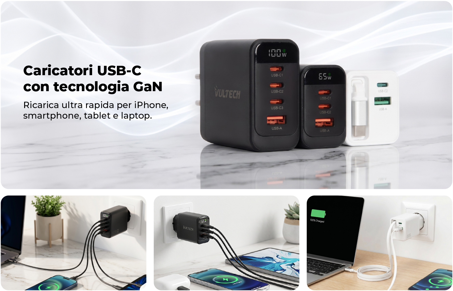 Caricatori USB-C - Immagine principale