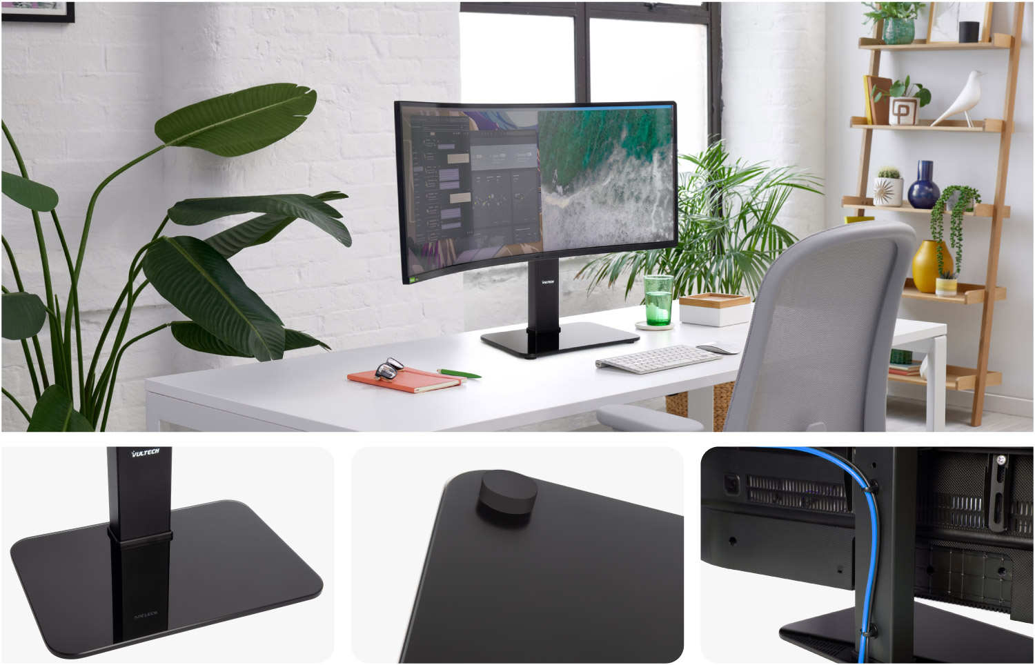 Staffe da tavolo VulTech per monitor e TV - Immagine principale